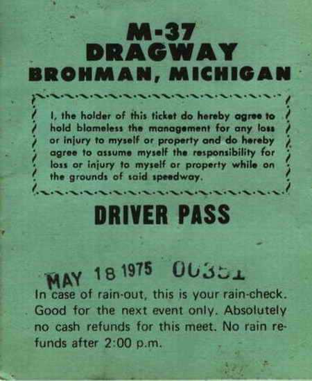 M-37 Dragway - M37 Ticket (newer photo)